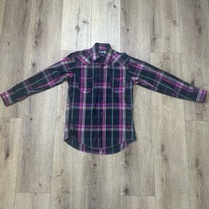 Like New Vintage WRANGLER Cowboy Cut Long Sleeve Snap Shirt 15” Neck Medium